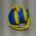 Kids Headphones, Wired Headphones for Kids Over Ear with Microphone, 85/94dB Volume Limiter Headphone for Girls Boys, Foldable Headphone for Learning & Entertainment, Light Yellow