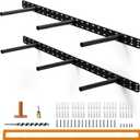 2pcs Floating Shelf Hardware Heavy Duty Hidden Shelf Brackets Support,Wall Mounting Invisible Floating Shelves Bracket with Jig (34" x 8" x 1.5" with Tools)