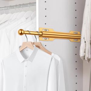 FIRJOY Valet Rod for Closet Pull Out (Gold)