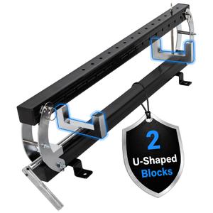 Eastrexon 36" Panel Clamp 2 Pack with 2 U-Shaped Blocks