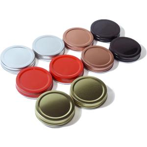 Stainless Steel One-Piece Mason Jar Lids, Regular Mouth