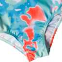 LIZENS Girls' One Piece Swimsuit Stylish Swimwear for Kids Red Bathing Suit with Love Print (4-5T, Multicolor)