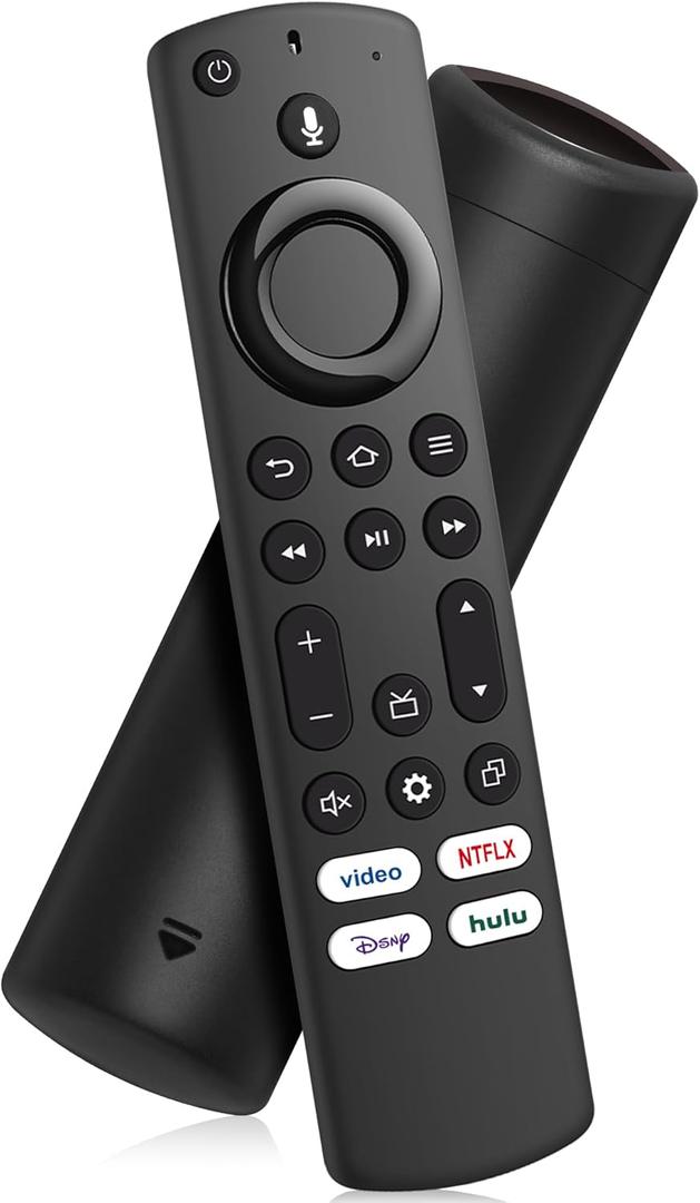 Replacement Voice Remote Control for All Fir-Series, TV Cube(1st/2nd/3rd Gen)/Stick, Fit for Stick 4K Max/4K (1st/2nd Gen), Stick (2nd/3rd Gen)/Lite/HD, for All TCL-Insignia-Toshiba-Pioneer Series