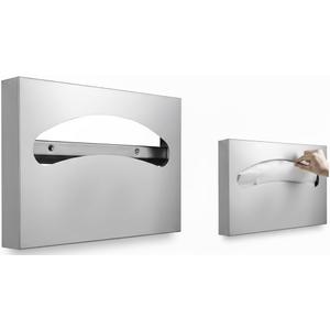 Commercial Toilet Seat Cover Dispenser - Wall Mount 304 Stainless Steel Holder - 250 Capacity for Disposable Covers - Public Restroom Bathroom Essential Fixture