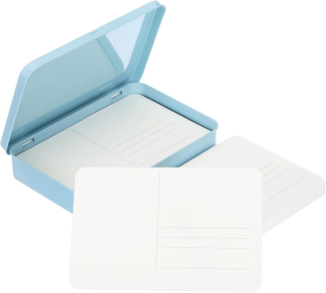 PATIKIL 24 Sheets Watercolor Postcards, 4x6 Blank Watercolor Paper Post Cards 140lb/300gsm Journal 100% Cotton Paper Bulk for Mailing Paint DIY Art Invitations Greeting, Blue - Smooth