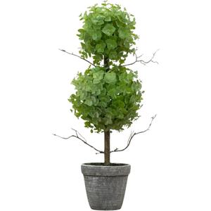 Nearly Natural 2ft. Eucalyptus Double Ball Topiary Artificial Tree