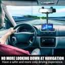 SXhyf Rear View Mirror Phone Holder, 2023 Rotatable and Retractable, Universal Mount, Cell Car Fit for iPhone 11 12 13 14 Pro Max Samsung All Phone