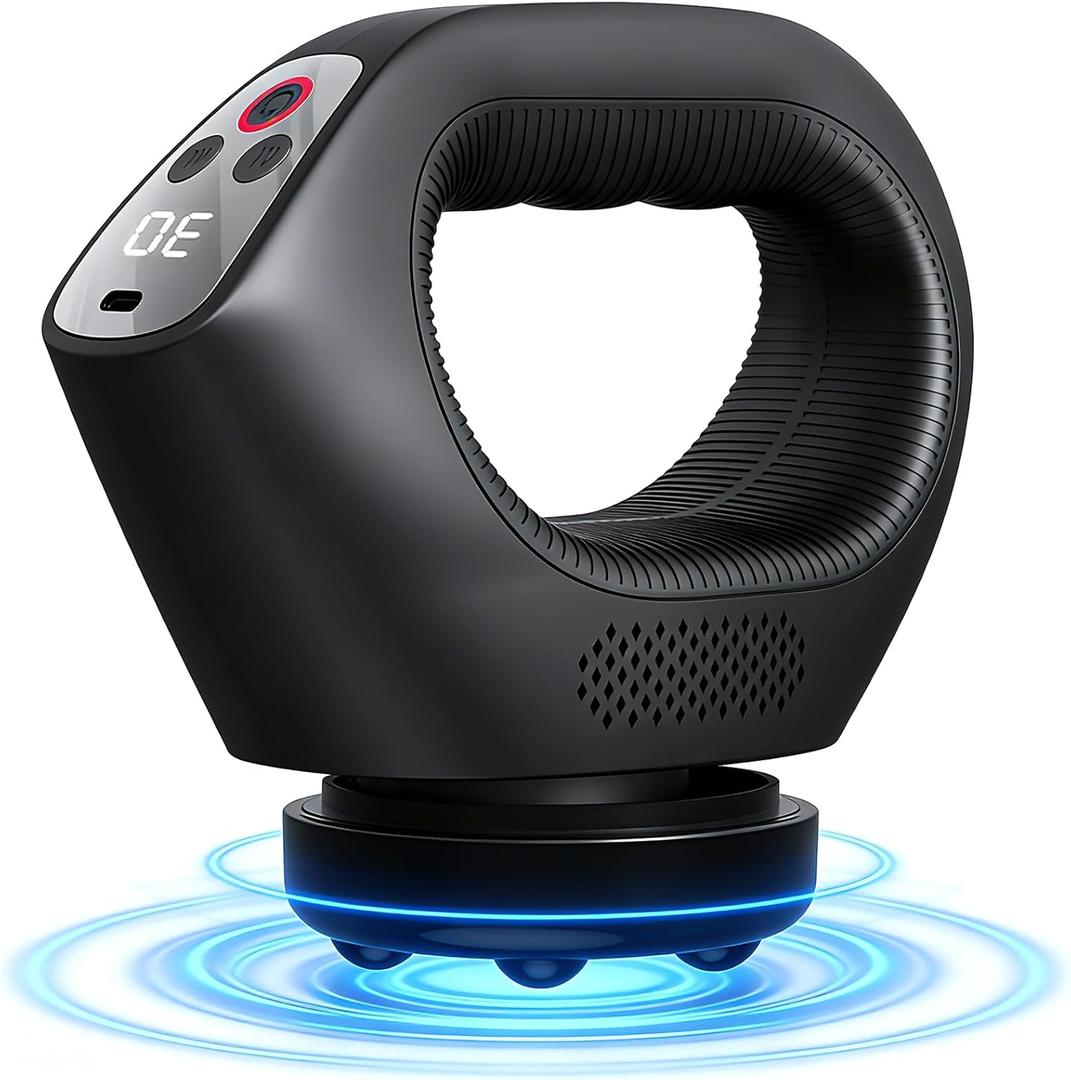 3D Rotating Massage Gun, Cordless Deep Tissue Body Massager with 30 Speeds & 6 Modes for Muscle Recovery & Body Sculpting, Handheld Electric Massager for Back Neck Shoulder for Women & Men