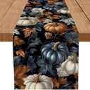 Halloween Table Runner Pumpkin Table Runners Seasonal Kitchen Dining Table Decoration for Home Party Banquet Decor 13x90 Inch