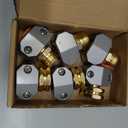Hose repair kit,3 Sets garden hose repair Fittings Aluminum Female and Male With Zinc Clamp Water Hose End Repair Connector Fit 3/4 Inch And 5/8 Inch Garden Hose garden hose repair kit