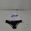 Womens Two-Piece Tankini Set Cow Skull with Leopard Print Sets Swimwear Tankini Top Sets Swimwear,L