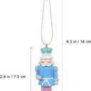 Garneck 8pcs Christmas Nutcracker Ornaments Small Wooden Hanging Decorations 2.87'' Mini Nutcracker Soldier Figures for Xmas Tree Holiday Party Home Decor