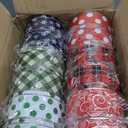 Yaomiao 12 Pack Christmas Cookie Tins with Lids for Gift Giving Small Xmas Tin Containers Round Metal Christmas Tins Empty Cookie Jar for Gift Giving Holiday Party Favors (Stylish Style)