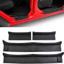2-Piece TPE Door Trim for Wrangler For JL JT 2018-2022, Black Entry Guard Set for 2 Door, Compatible with For Rubicon Sport Sahara Interior Door For Edge Protection