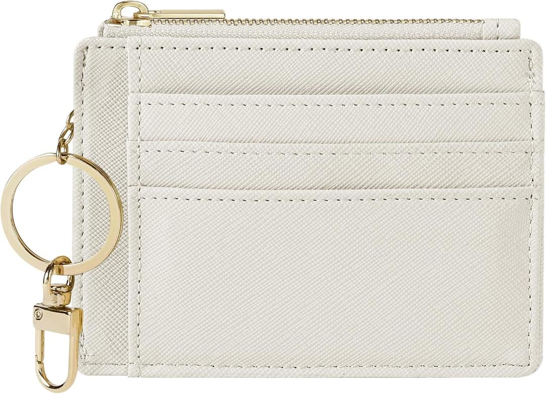 Sodsay Card Case Slim Front Pocket Wallet for Women Credit Card Holder with Keychain