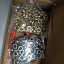 803Pcs Grommet Eyelet Pliers Kit, 1/4 Inch Grommet Tool Kit with 800 Metal Eyelets, Grommet Hand Press kit for Leather Crafts(Inside Dia: 6.4mm/Outer Dia: 12mm (A.I.S.)/Flange Width: ~3mm)