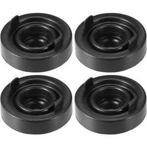 Motoforti Universal Automotive Headlight Dust Cover Headlight Dust Caps for Led, 80mm, Rubber, Black, 4pcs