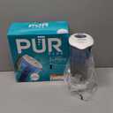 PUR Plus 7-Cup Water Filter Pitcher for Fridge, Cleaner, Great-tasting Water, Dishwasher Safe, Powerful Filtration, Change Light Indicator, LockFit Cap Design, White