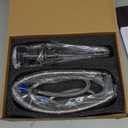 KENES Black Widespread Bathroom Faucet 3 Hole Bathroom Sink Faucet Matte Black Two Handle, 8-Inch 3 Pieces Bathroom Vanity Faucet with Pop Up Drain & Supply Lines, KE-9050-2-P