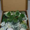 AGIRL Artificial Flowers Combo Silk Mix Green Fake Flower with Stems for DIY Wedding Bouquets Centerpieces Arrangements Table Chair Decor Baby Shower Home Decor (Sage Green)