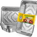 21x13 Aluminum Pans [10 Pack], Extra Heavy Duty Full Size Disposable Aluminum Foil Pans, Deep Baking Pans for Cooking, Roasting, Heating, and Steam Tables