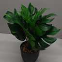 Hollyone Artificial Monstera Plant Faux Monstera Plant Potted Fake Tropical Plants in Black Pot for Indoor Outdoor Home Desk Office Garden Farmhouse Decoration