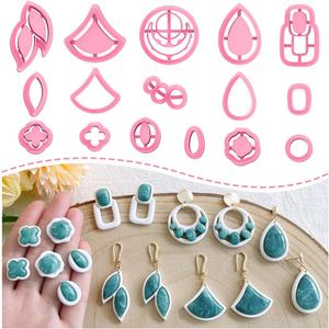 Keoker Embedded Clay Cutters - Polymer Clay Jewelry Making Tools, Earring Cutters