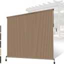 Outdoor Shades Roller Exterior Blinds,Cordless Patio Shades Roll Up Outdoor Blinds for Patio Porch Backyard Pergola Gazebo Privacy Screen Protection,UV Sun Blocking,Fade-Resistant 6ft Wide x 6 H