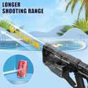 2 x Electric Water Gun,Full Automatic High Powered Squirt Guns Up to 28-32FT Range,300+ Continuous Water Pistol for Adults/Kids