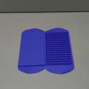 LeeYean Silicone Mini Ice Cube Trays 2 Pack, 160 Small Ice Cube Molds Easy Release Crushed Ice Cube for Chilling Whiskey Cocktail, BPA Free Flexible Stackable and Durable Soft Mold Storage Containers (Blue)