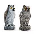 OFFO 2 Pack Plastic Owl Scarecrow for Halloween Decorations Outdoor Garden, Yard, Pool Decoration, 8.3 in Height