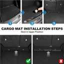 Rubber Floor Mats & Cargo Liner for Honda CR-V 2026-2023 (Include Hybrid) | All Weather Custom Fit Floor Liners with Cargo Mat (Upper Position) Full Set, Black & Blue