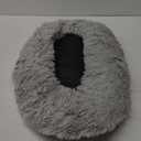 Hoewina Dog & Cat Bed for Indoor Cats, 20in Calming Donut Bed for Puppy and Kitten, Washable Round Fluffy Pet Bed for Small Medium Dogs and Cats (Light Grey)
