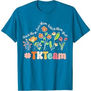 TK Team Appreciation Week Teacher Back to School T-Shirt, Blue, Size L