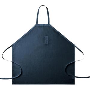 Bib Apron with Fixed Neck Strap and Utility Pocket  Full-Coverage Chef Apron for Kitchen, Restaurant & Caf (Navy Blue)