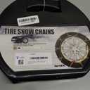 Snow-Chains Easy Install Tire-Chains, One-Pull Fit Design Tire Snow Chains for Passenger Cars, Sedan, SUVs, Emergency Winter Tire Traction Car Tires 215 225 235 245 255 265 - Set of 2 (KN120)