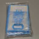 Sinload 25 Pcs Baby Shower Gifts Bags for Guests Clear Plastic Gift Bag with Die Cut Handles Reusable PP Flower Bag with Ribbon for Gender Reveal Party Guest Gift, 7x10x3.15 Inch(Boy)