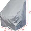 WFLNHB Boat Center Console Cover Heavy Duty 600D Replacement for Carolina Skiff Boston Whaler Excel Bay Pro Wellcraft-Grey