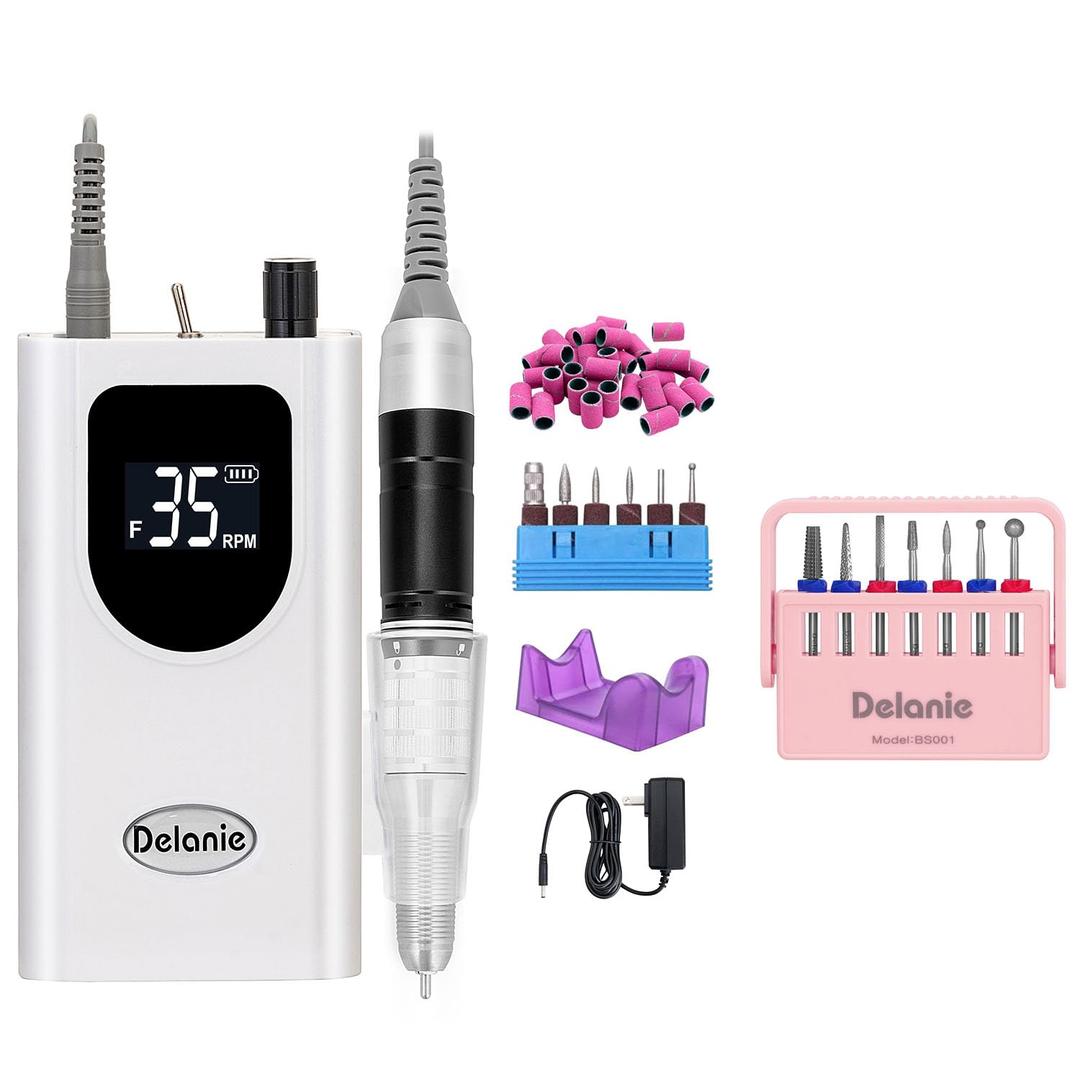 Delanie Nail Drill & 7 Pcs Drill Bit Set