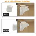 Vmaisi Adhesive Magnetic Cabinet Locks for Babies (8 Locks and 2 Keys)