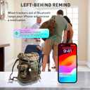 Smart Tracker Tags, Bluetooth Luggage Tracker with Keychain, Compatible with iOS Find My app, Item Locator for Key, Wallet, Suitcase, Bags, IP67 Waterproof, Battery Include (1-Pack, Yellow)