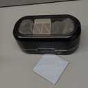 Ultrasonic Jewelry Cleaner, 48KHz Ultrasonic Cleaner Machine for Jewelry, Glasses, Rings, Retainers, Watch Strap, Dentures, 304 Stainless Steel 12oz Cleaning Pod - Black