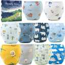 Upairy Potty Training Pants Cotton Absorbent Training Underwear for Toddler Boy and Girls 2T-5T,Soft Absorbent & Leak-Proof with Characters(10PCS,S)