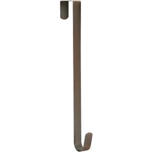 Sattiyrch 15" Wreath Hanger, Steel Over The Door Single Hook, Brushed Copper