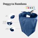 Premium Solid Navy Dog Bandana, Luxury Soft Cotton Adjustable Triangle Scarf for Medium Dogs, Comfortable, Stylish, and Customizable for All Seasons, Dog Accessories