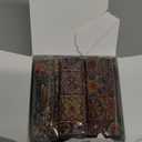 Mandala Bohemian Style 6 Pcs Lipstick Case With Mirror Chapstick Holder Storage Vintage Makeup Box Small Gifts Case