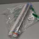 Adjustable Stainless Steel Rolling Pin with Thickness Rings for Baking, Dough Roller Pins for Cookie Decorating Baking Supplies with 1PCS Silicone Pastry Mat & 1PCS Rolling Pin Holder (Silver, 16.9", Stainless Steel Set 1)