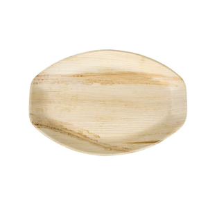 Koala love Bamboo Serving Tray and Platter Disposable, Charcuterie Boards Plates and Party Platters Trays, Eco Compostable Wooden Food Platters, Palm Leaf Dinner Catering Trays (15pcs)