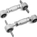 BARTOO Rear Camber Arms Kit Aluminum Dog Bone Adjustable Control Arm For Honda Civic EK EG CRX 1988-2000 (Silver)