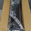 SPORT BEATS Stadium Seats with Back Support Bleacher Chairs with Back and Cushion Thick Padded Bleacher Seats Includes Shoulder Strap (Black)